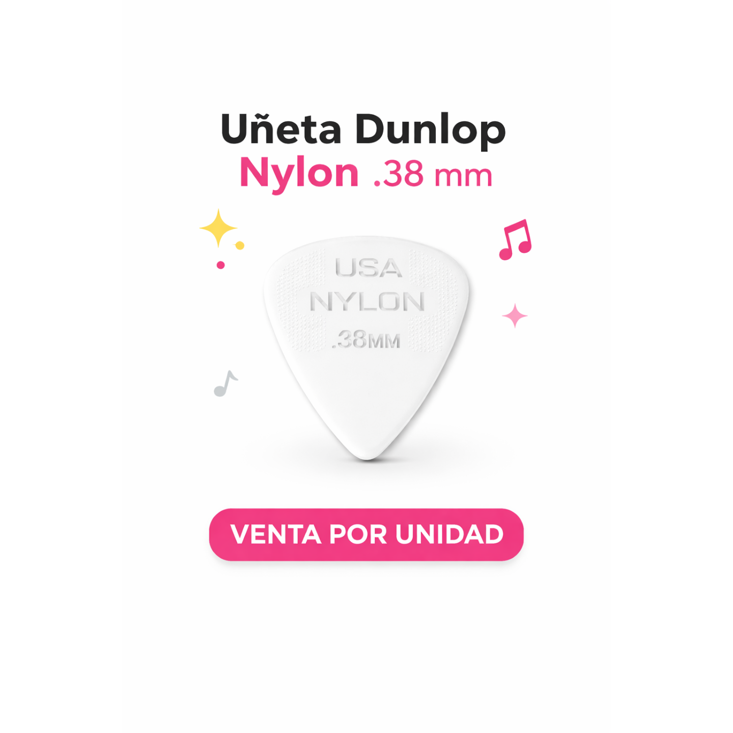 Uñeta Nylon Dunlop 0.38mm